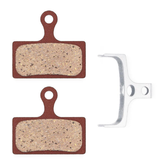 FR115R Resin Pads can be used as a direct replacement for Shimano G03A, G05A, G03S, G04S, G05S,  J03A, J05A, J04C, G04Ti pads and other pads with the same shape.