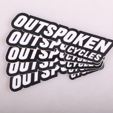 Outspoken Cycles Sticker - 5 Pack